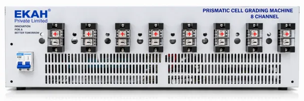 8 channel prismatic cell grading machine