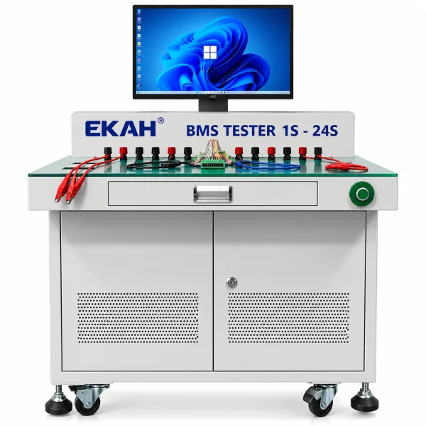 BMS tester bench labelled 1S to 24S